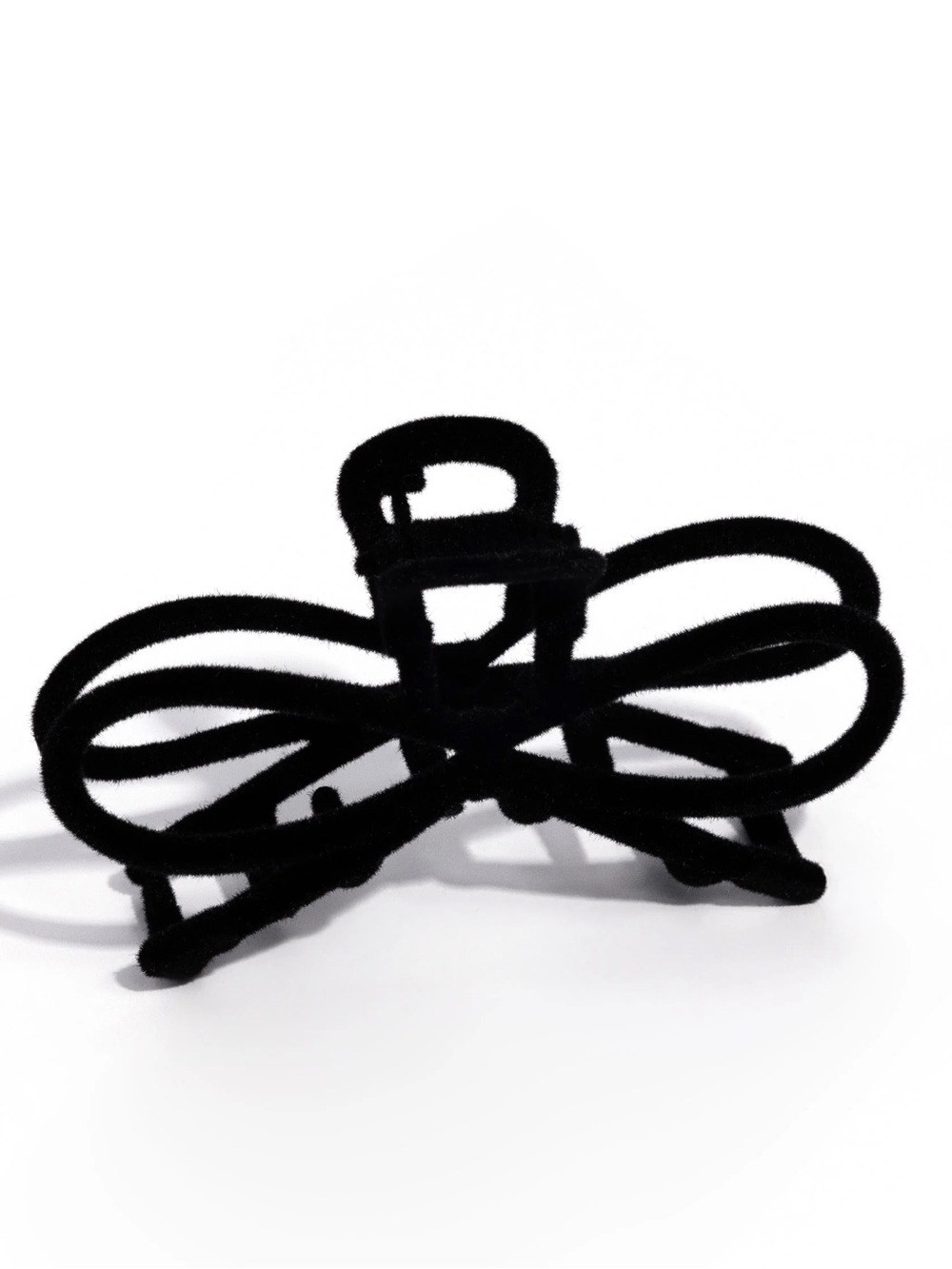 Black Velvet Bow Hair Claw Clip
